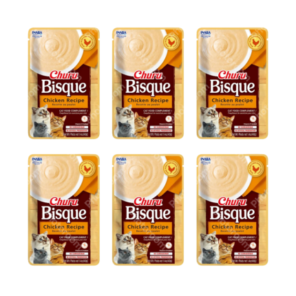 PACK X6 INABA CHURU BISQUE CHICKEN RECIPE 140 G