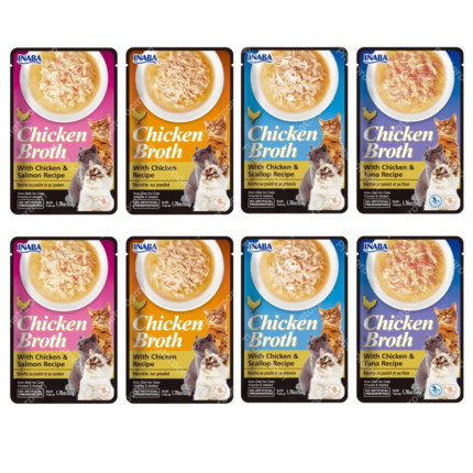 PACK X8 INABA CHICKEN BROTH MIX SABORES 50 G